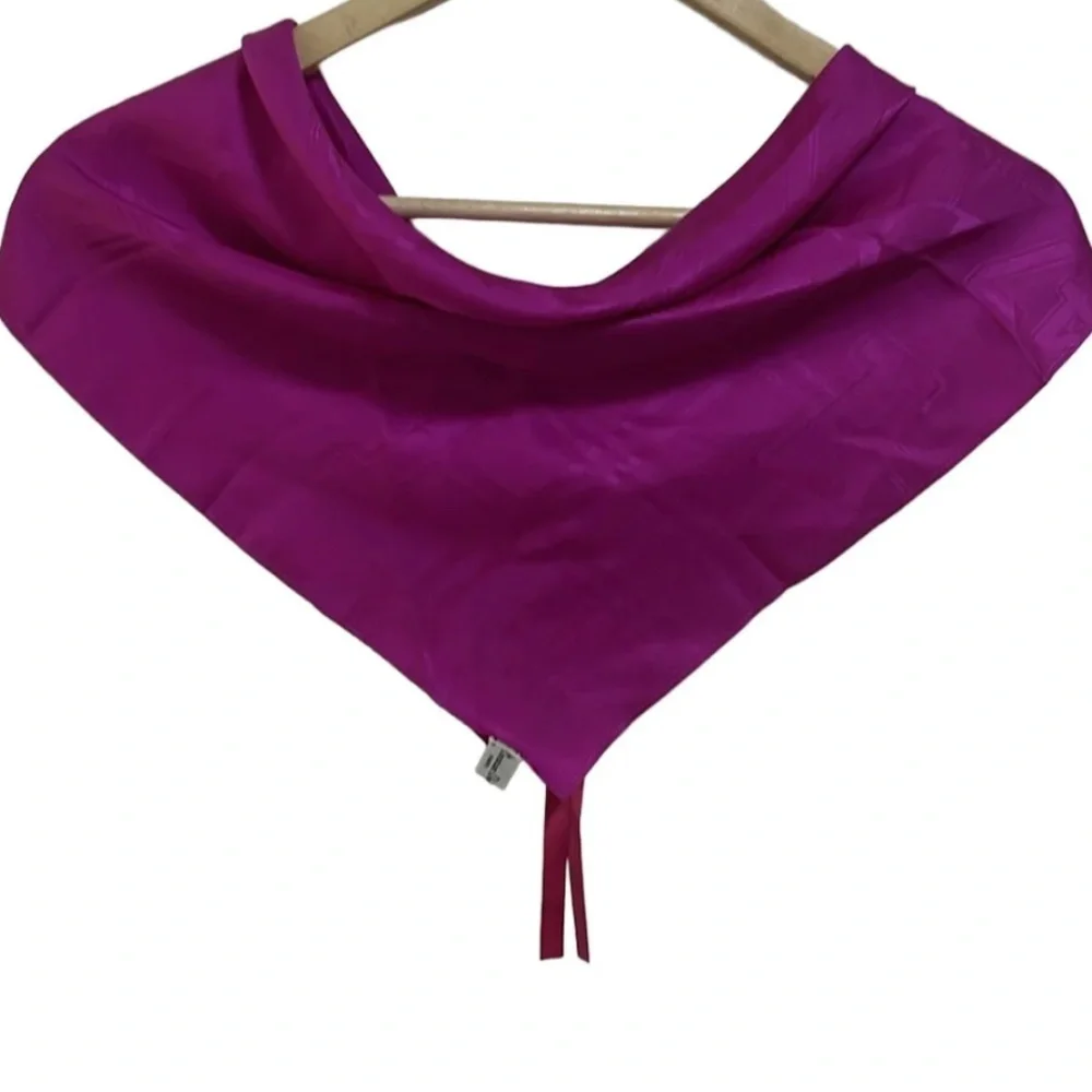 Dior Adorable fuchsia pink silk scarf w/ ties - EUC